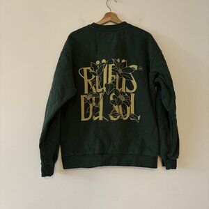 AUTHENTIC Rufus Du Sol Green Crewneck Sweatshirt Rüfüs Tour Merch 2025 SZ Medium